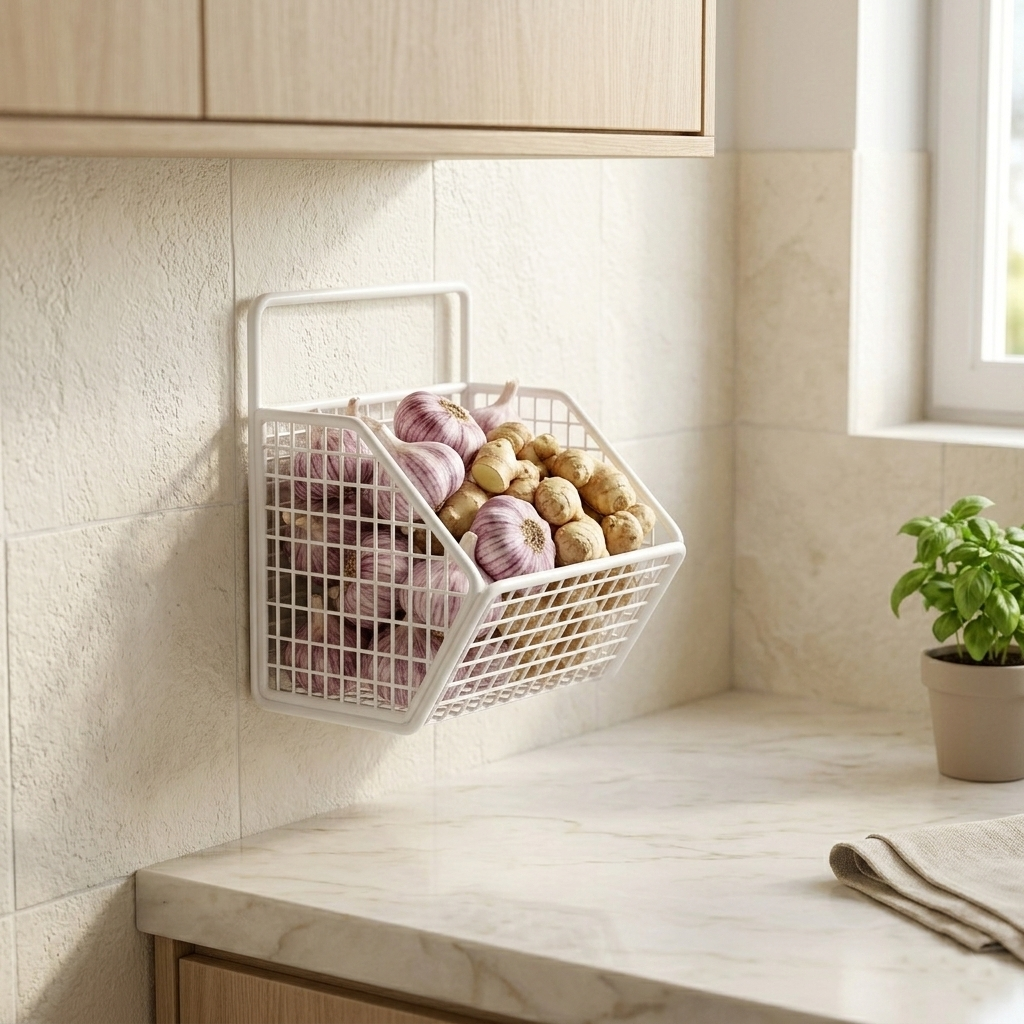 Zolenorentacosh® Ventilated Kitchen Hanging Organizer – Tool-Free Installation