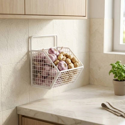 Zolenorentacosh® Ventilated Kitchen Hanging Organizer – Tool-Free Installation