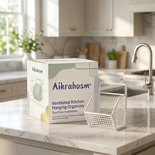 Aikrahosm® Ventilated Kitchen Hanging Organizer – Tool-Free Installation