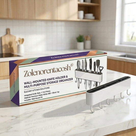 Zolenorentacosh® Wall-Mounted Knife Holder & Multi-Purpose Storage Organizer